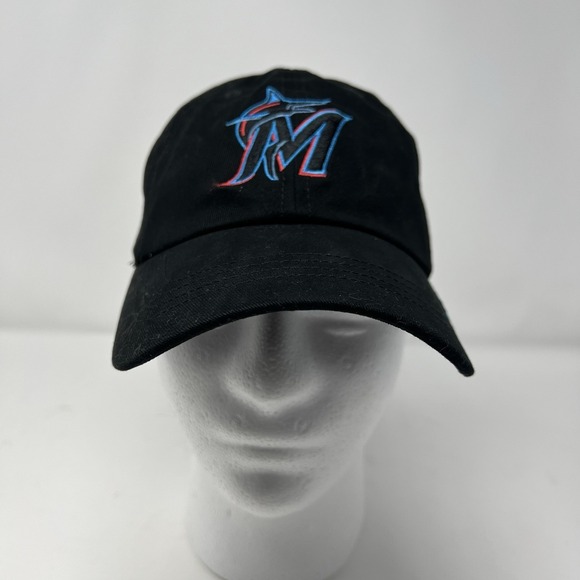 47 Brand MIAMI MARLINS Black Cap Womans Adjustable MLB - Picture 2 of 9